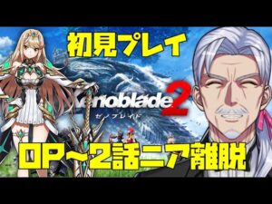 【完全初見】ゼノブレイド２～ヒカリとじいさんが結婚するまでのハピネスストーリー＃１【OP～2話ニア離脱まで】